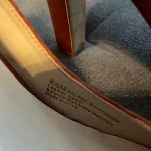 Nine West vintage red maryjane shoes heels size 7